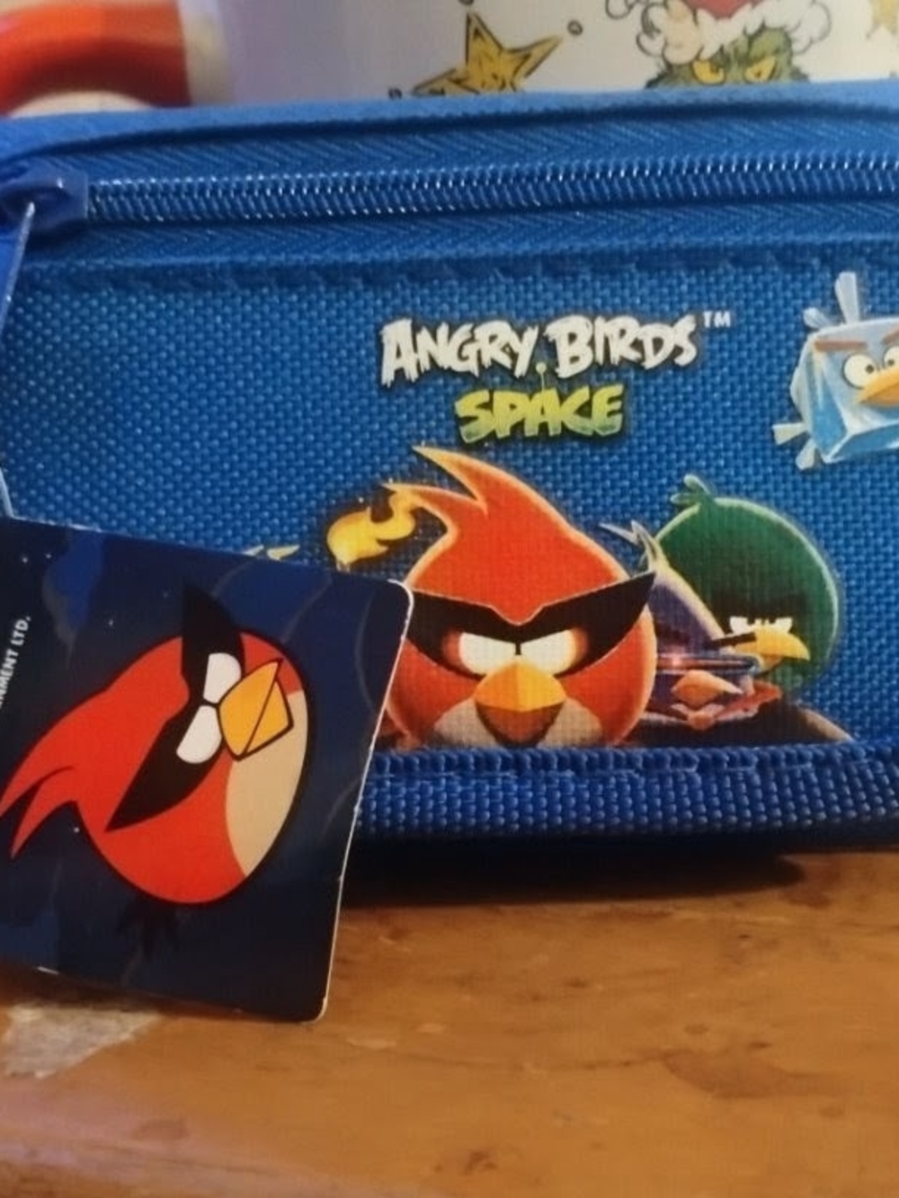 Angry Birds Space Blue Tri-Fold Wallet Purse NWT Rovio Licensed Rare
